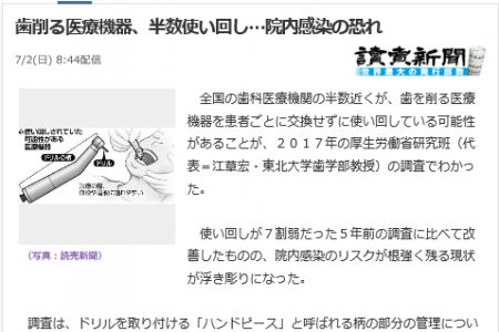 歯科ニュース　Yahoo！ニュースより
